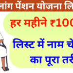 यूपी विकलांग पेंशन योजना लिस्ट 2026 हर महीने ₹1000 पेंशन, लिस्ट में नाम चेक करने का पूरा तरीका